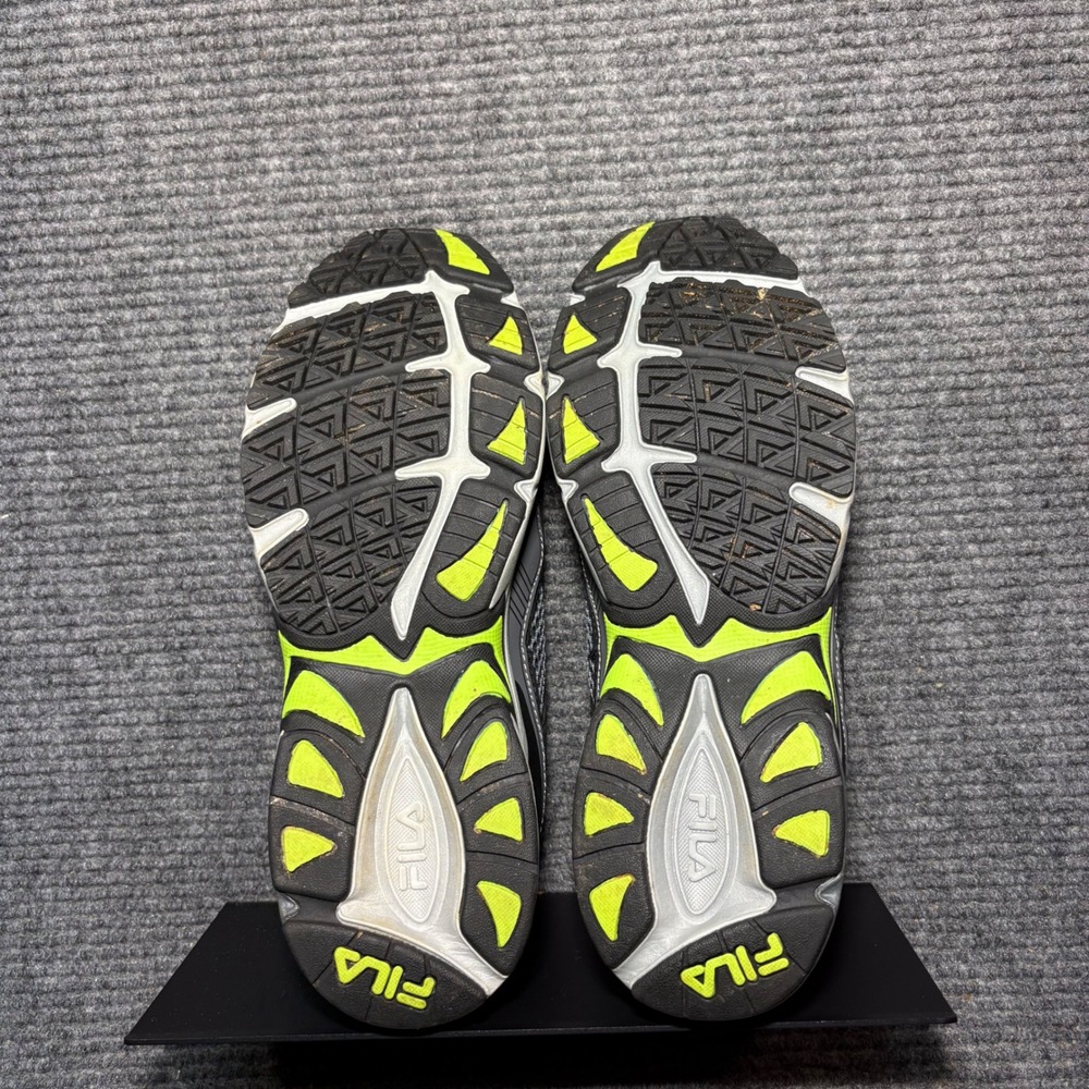 Fila Memory Workshift Men 11 4E Extra Wide Grey Lime Green Running Shoe 1HRW8055 - Picture 7 of 7